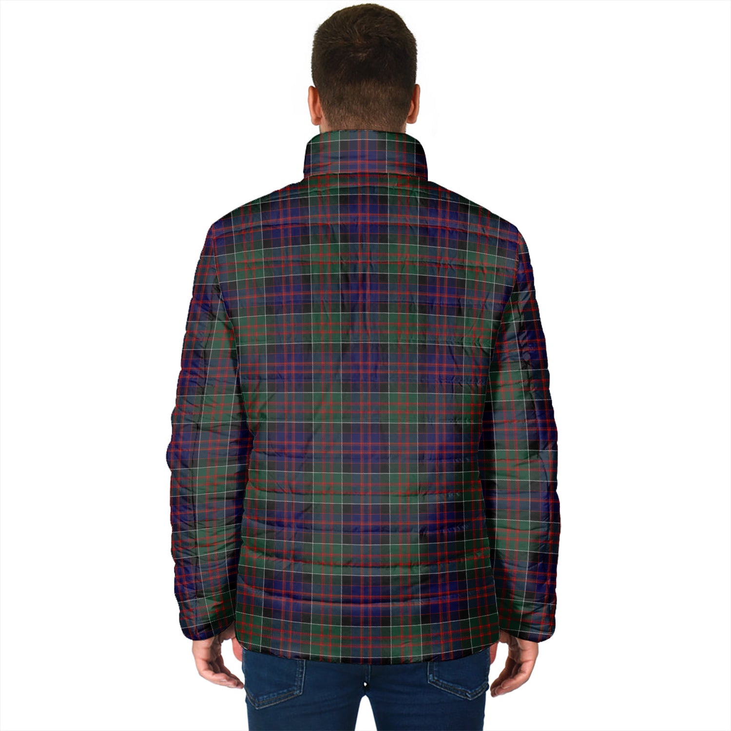 MacDonald (McDonald) of Clanranald Tartan Padded Jacket with Family Crest - Tartan Vibes Clothing