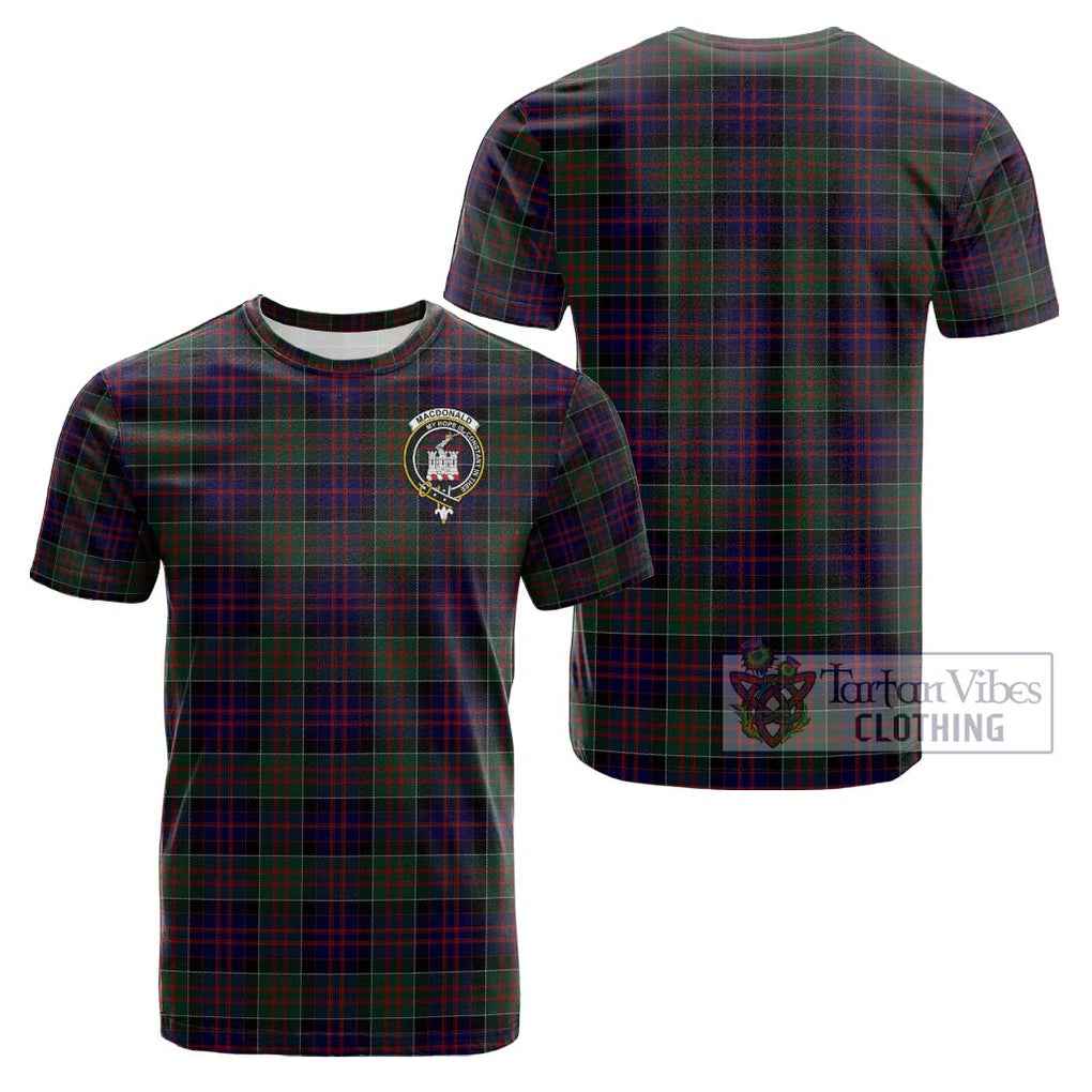 MacDonald (McDonald) of Clanranald Tartan Cotton T-Shirt with Family Crest Kid's Shirt - Tartanvibesclothing Shop