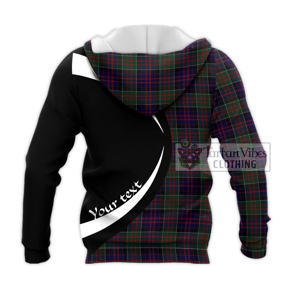 MacDonald (McDonald) of Clanranald Tartan Knitted Hoodie with Family Crest Circle Style - Tartan Vibes Clothing