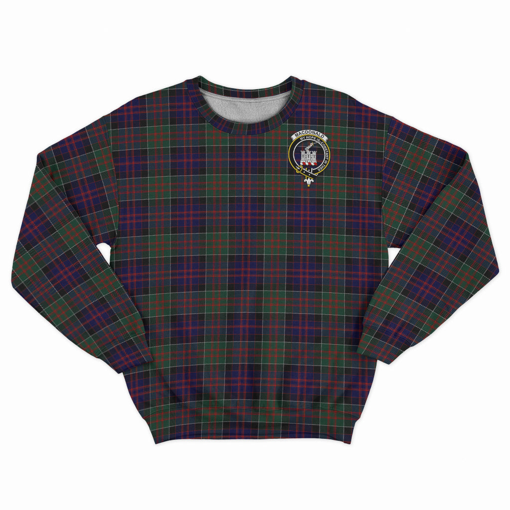 MacDonald (McDonald) of Clanranald Tartan Sweatshirt with Family Crest - Tartan Vibes Clothing