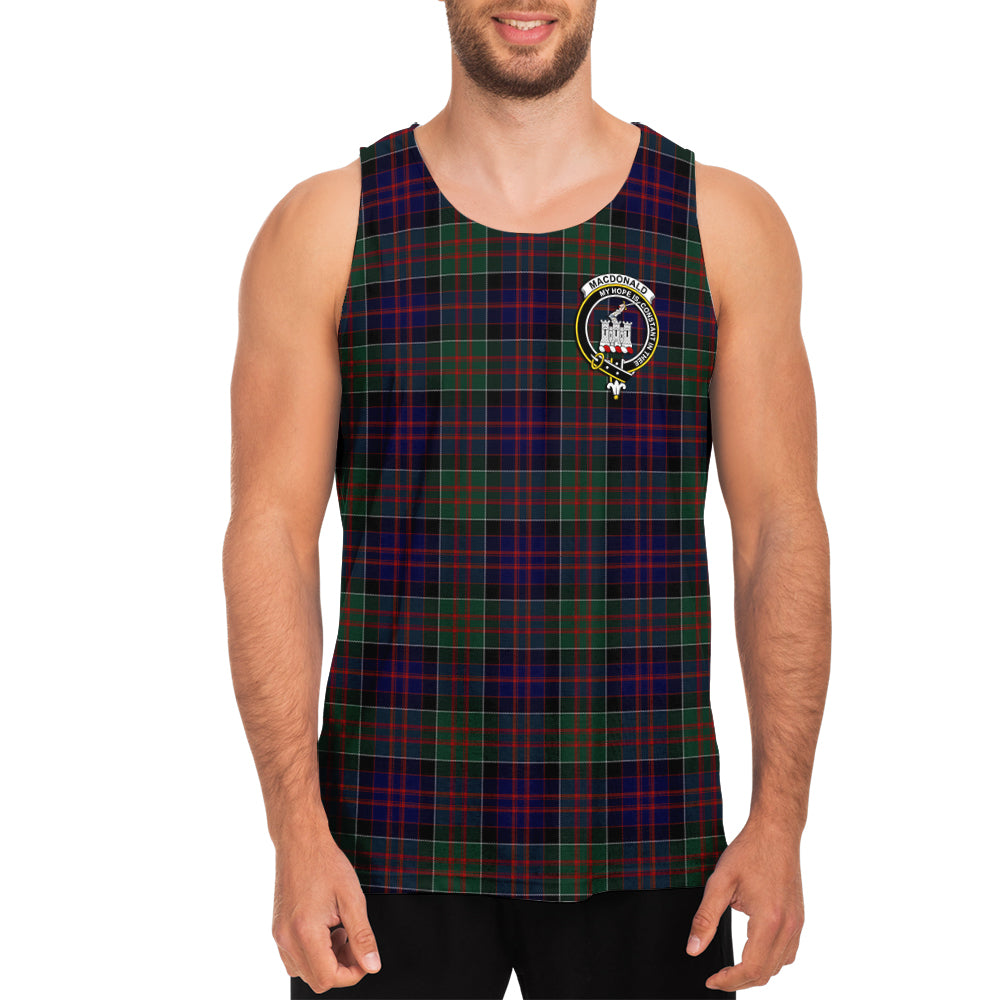 macdonald-of-clan-ranald-tartan-mens-tank-top-with-family-crest