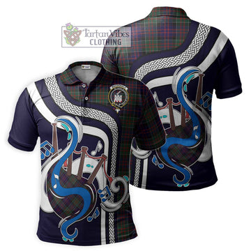 MacDonald (McDonald) of Clanranald Tartan Polo Shirt with Epic Bagpipe Style