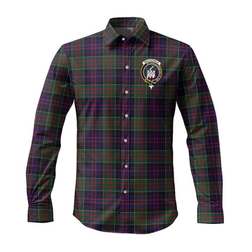 MacDonald (McDonald) of Clanranald Tartan Long Sleeve Button Up Shirt with Family Crest