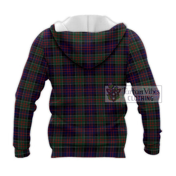 MacDonald (McDonald) of Clanranald Tartan Knitted Hoodie with Family Crest DNA In Me Style