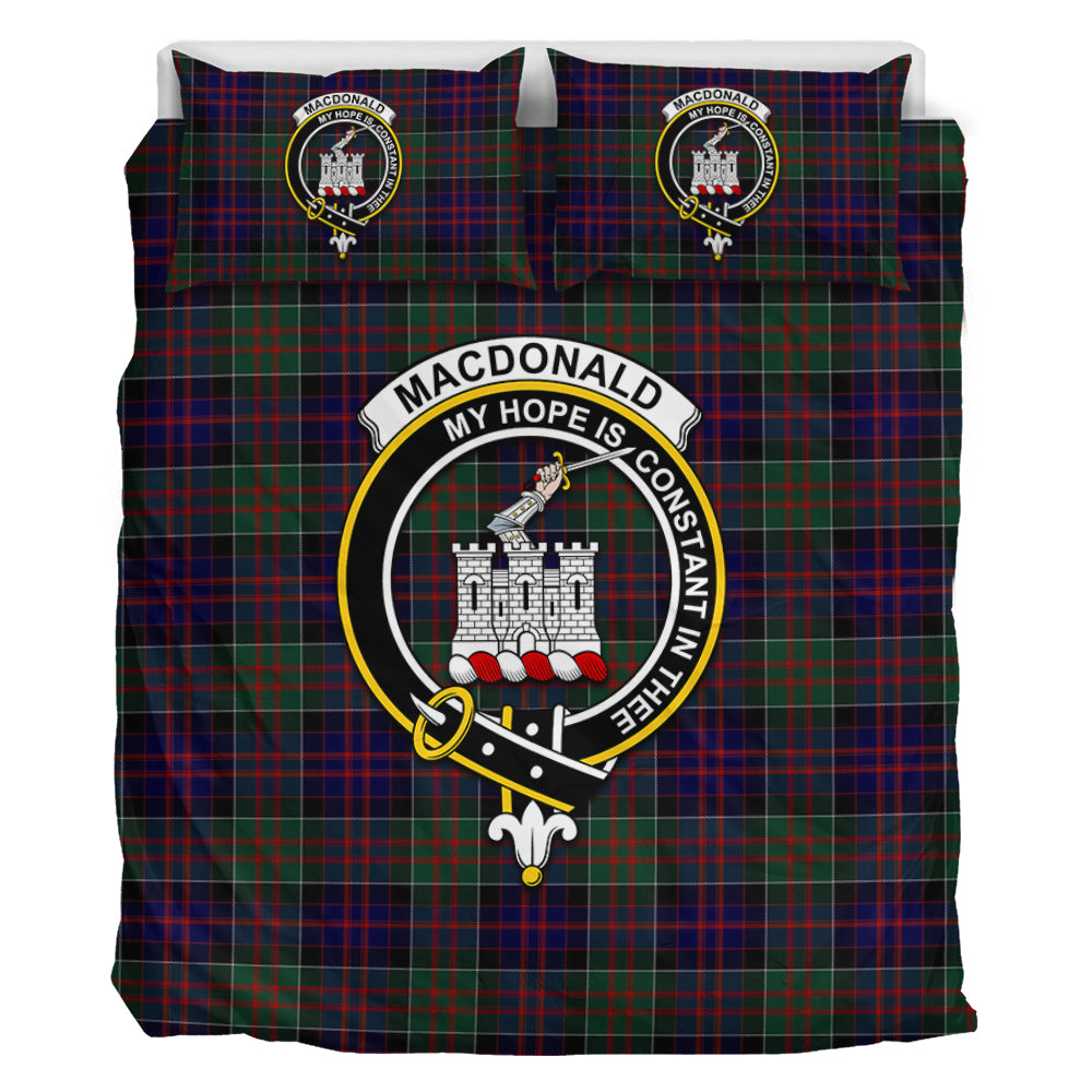 MacDonald (McDonald) of Clanranald Tartan Bedding Set with Family Crest - Tartan Vibes Clothing