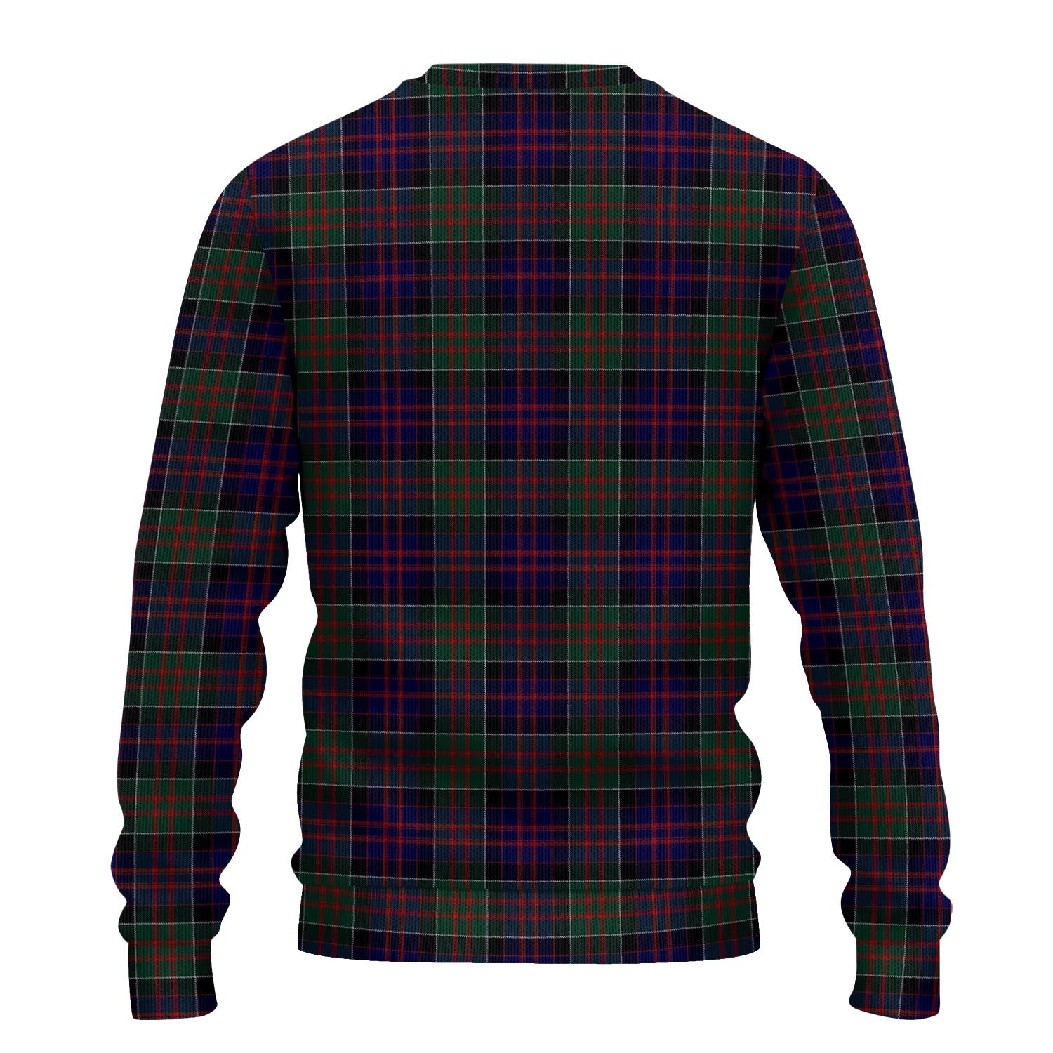 MacDonald of Clan Ranald Tartan Knitted Sweater with Family Crest - Tartanvibesclothing