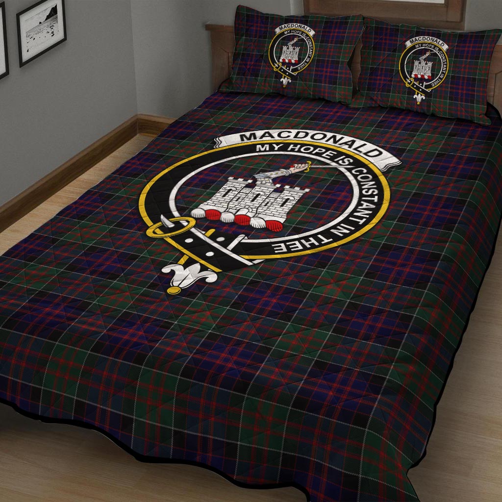 MacDonald (McDonald) of Clanranald Tartan Quilt Bed Set with Family Crest - Tartan Vibes Clothing