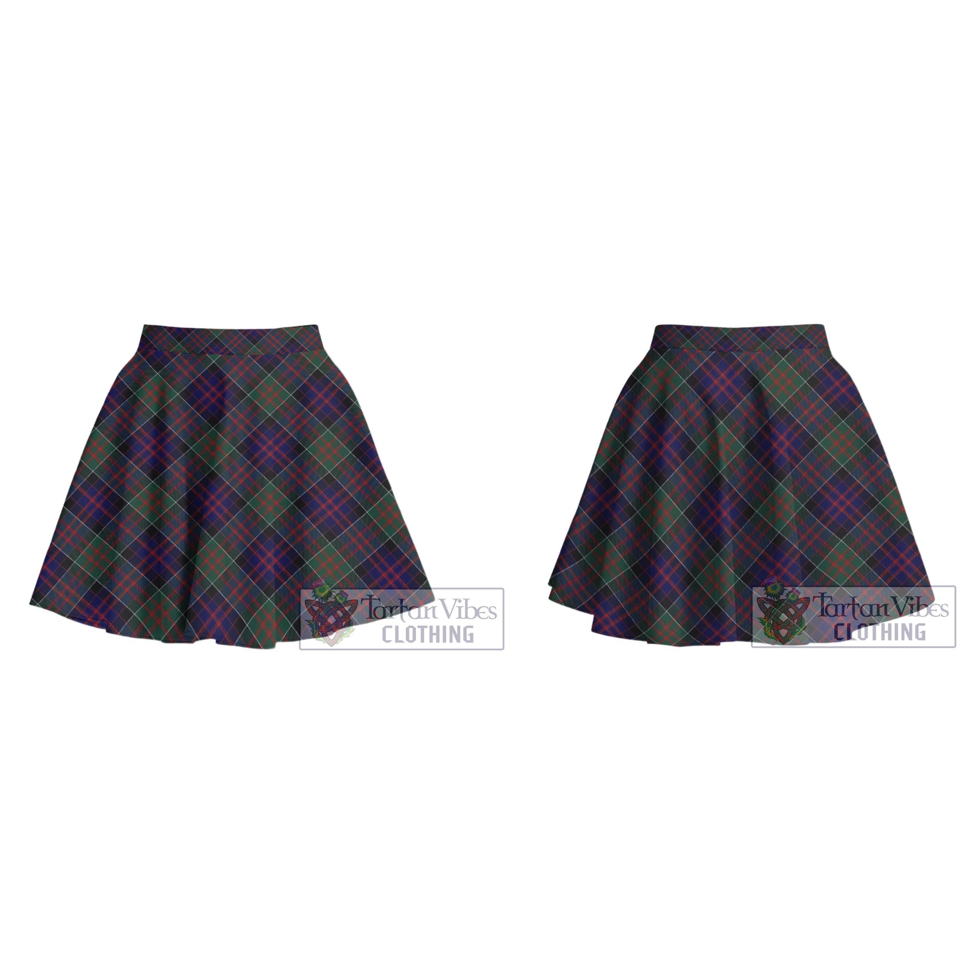 Tartan Vibes Clothing MacDonald of Clan Ranald Tartan Women's Plated Mini Skirt