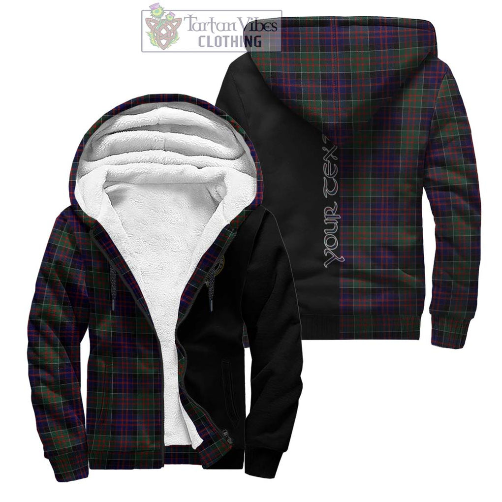 MacDonald (McDonald) of Clanranald Tartan Sherpa Hoodie with Family Crest and Half Of Me Style Unisex - Tartanvibesclothing Shop