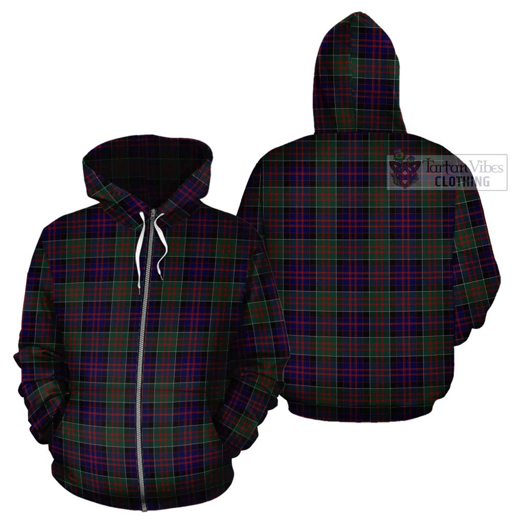 MacDonald (McDonald) of Clanranald Tartan Cotton Hoodie Zip Hoodie - Tartan Vibes Clothing