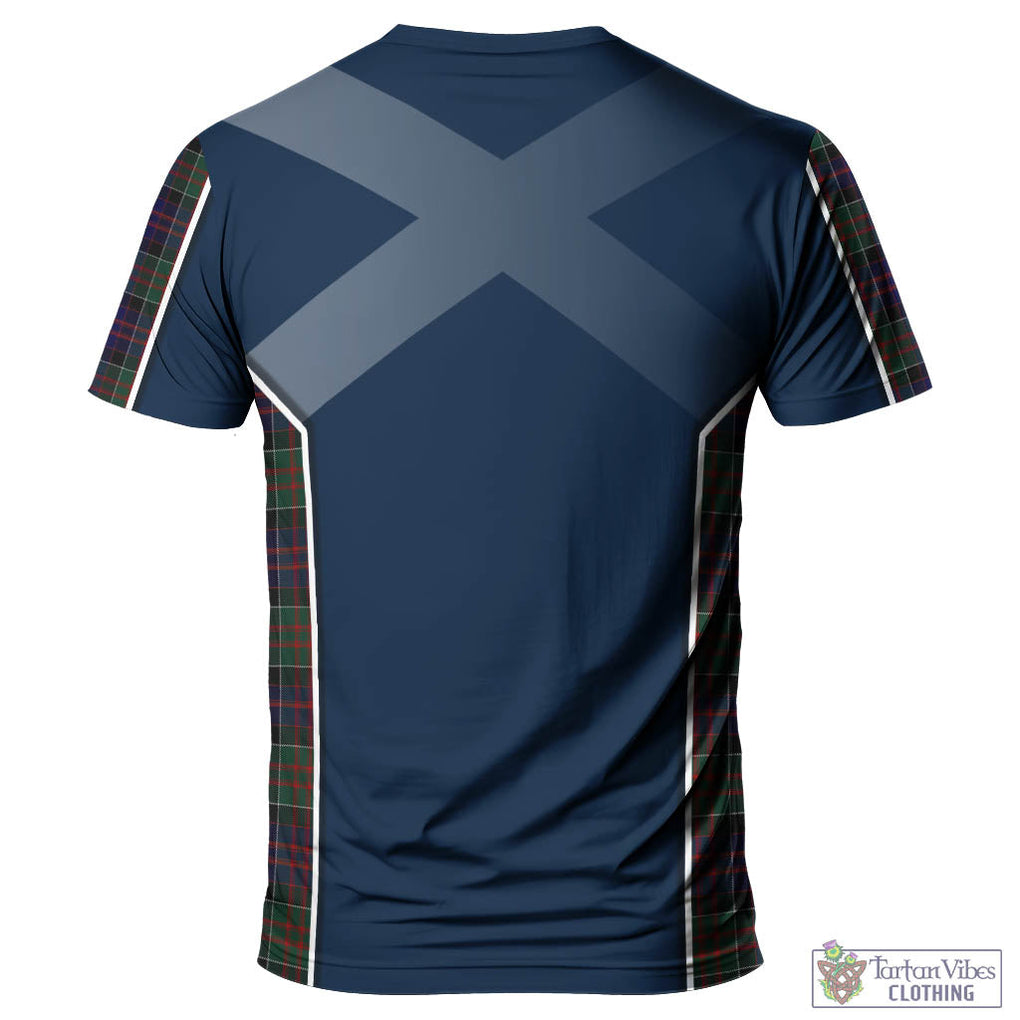 Tartan Vibes Clothing MacDonald of Clan Ranald Tartan T-Shirt with Family Crest and Lion Rampant Vibes Sport Style