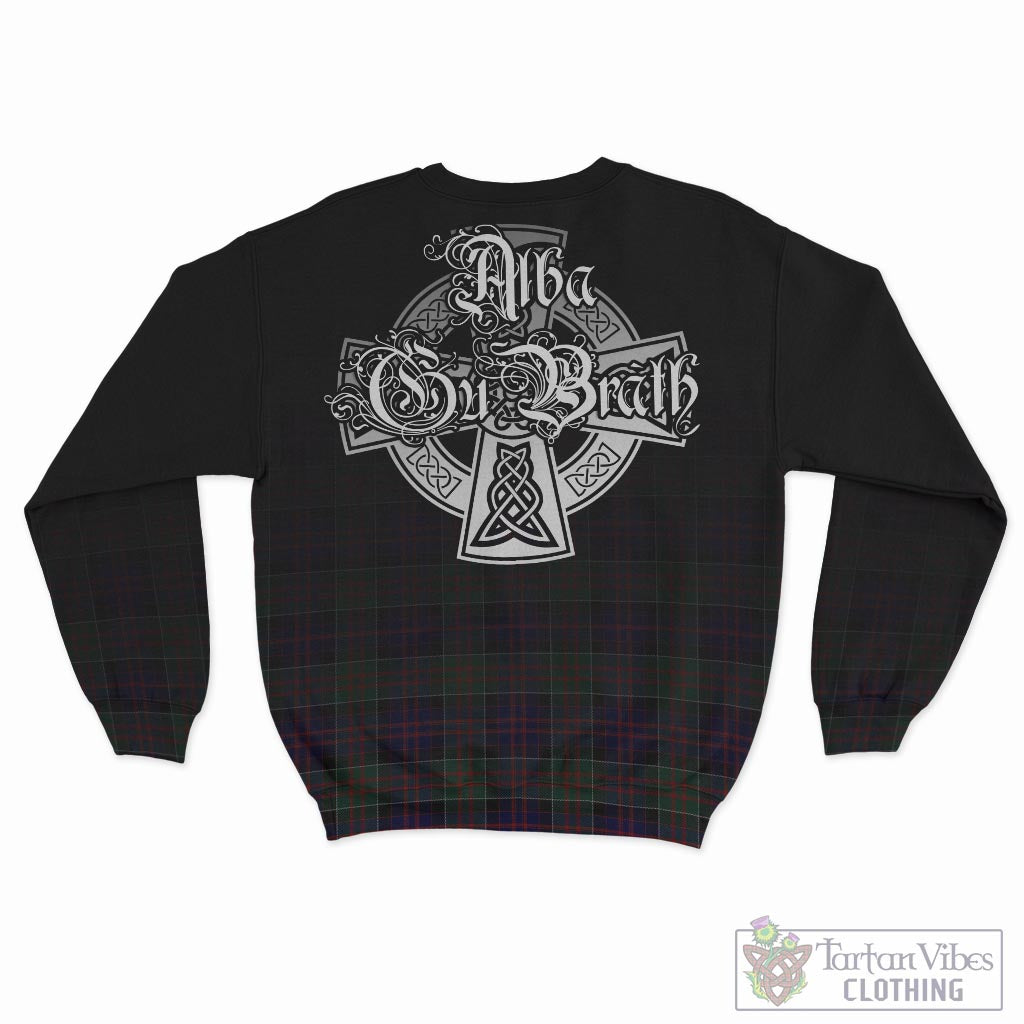 Tartan Vibes Clothing MacDonald of Clan Ranald Tartan Sweatshirt Featuring Alba Gu Brath Family Crest Celtic Inspired