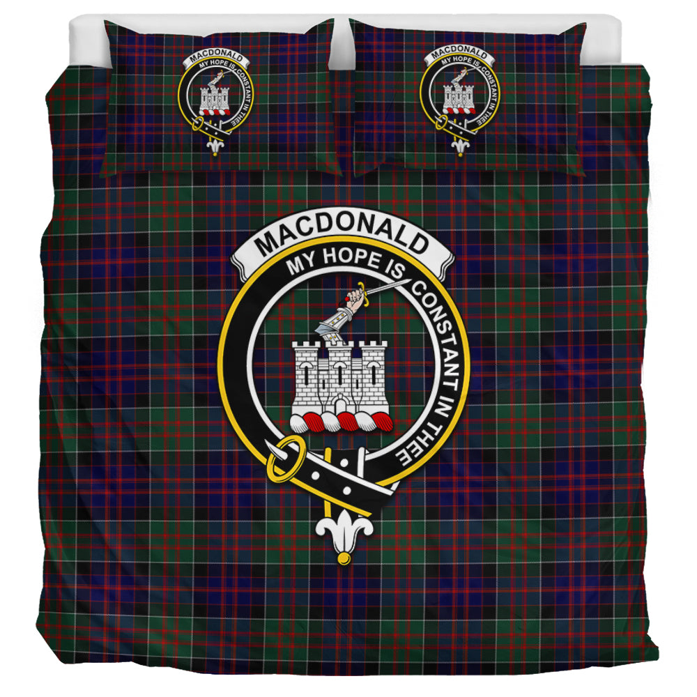 MacDonald (McDonald) of Clanranald Tartan Bedding Set with Family Crest UK Bedding Set UK Super King 104*94 inch - Tartan Vibes Clothing