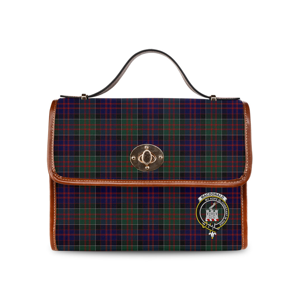 macdonald-of-clan-ranald-tartan-leather-strap-waterproof-canvas-bag-with-family-crest