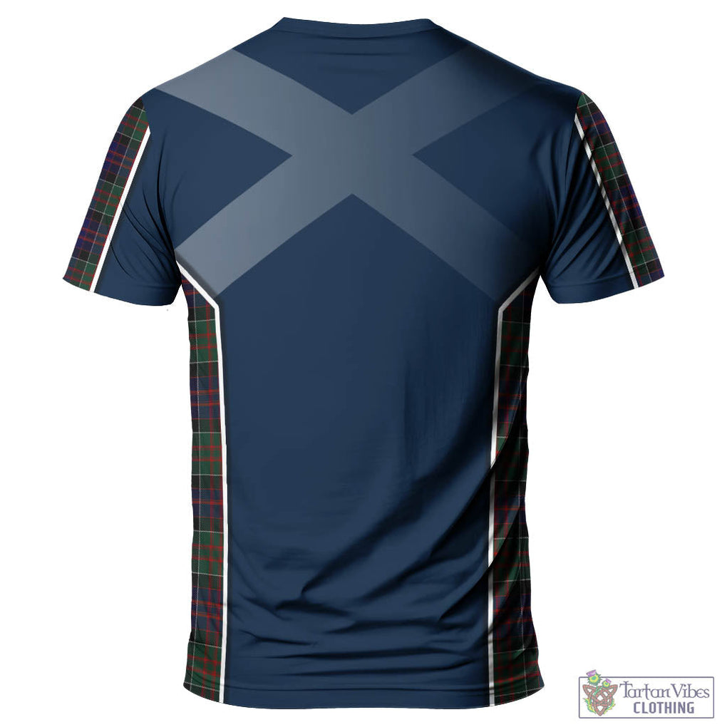 Tartan Vibes Clothing MacDonald of Clan Ranald Tartan T-Shirt with Family Crest and Scottish Thistle Vibes Sport Style