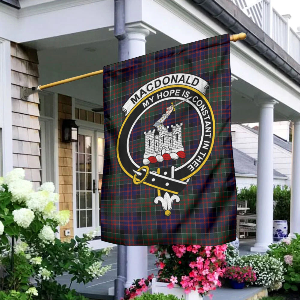 MacDonald (McDonald) of Clanranald Tartan Flag with Family Crest - Tartan Vibes Clothing