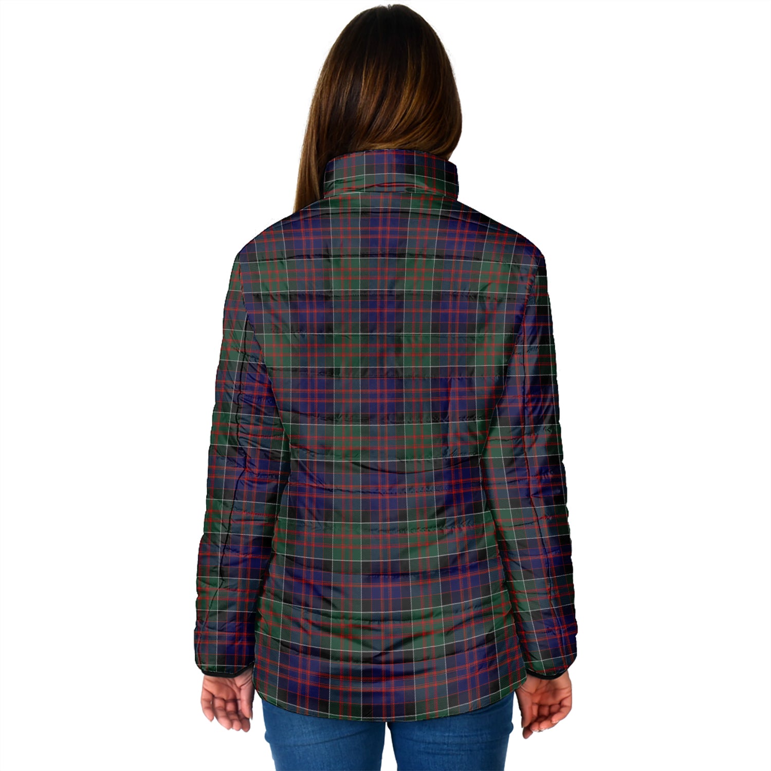 MacDonald (McDonald) of Clanranald Tartan Padded Jacket with Family Crest - Tartan Vibes Clothing