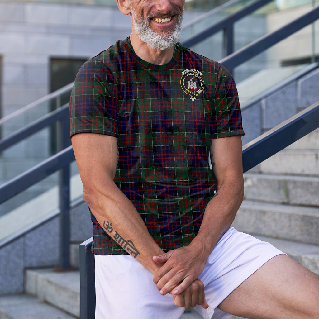 MacDonald (McDonald) of Clanranald Tartan T-Shirt with Family Crest - Tartan Vibes Clothing