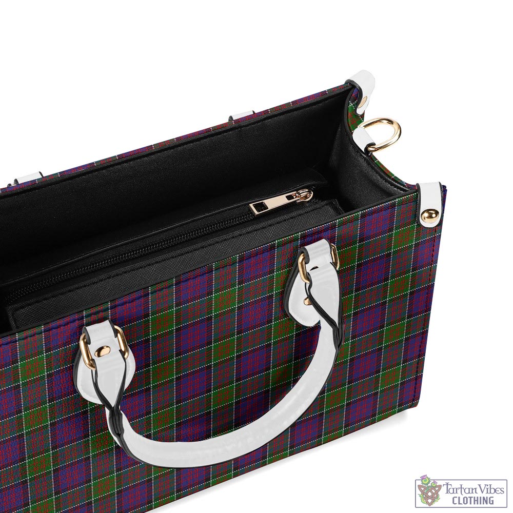 Tartan Vibes Clothing MacDonald of Clan Ranald Modern Tartan Luxury Leather Handbags