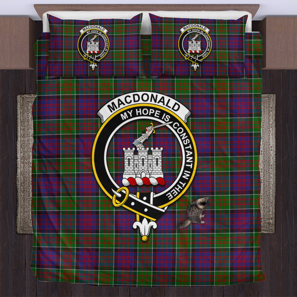 MacDonald of Clan Ranald Modern Tartan Bedding Set with Family Crest US Bedding Set - Tartan Vibes Clothing