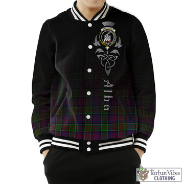 MacDonald of Clan Ranald Modern Tartan Baseball Jacket Featuring Alba Gu Brath Family Crest Celtic Inspired