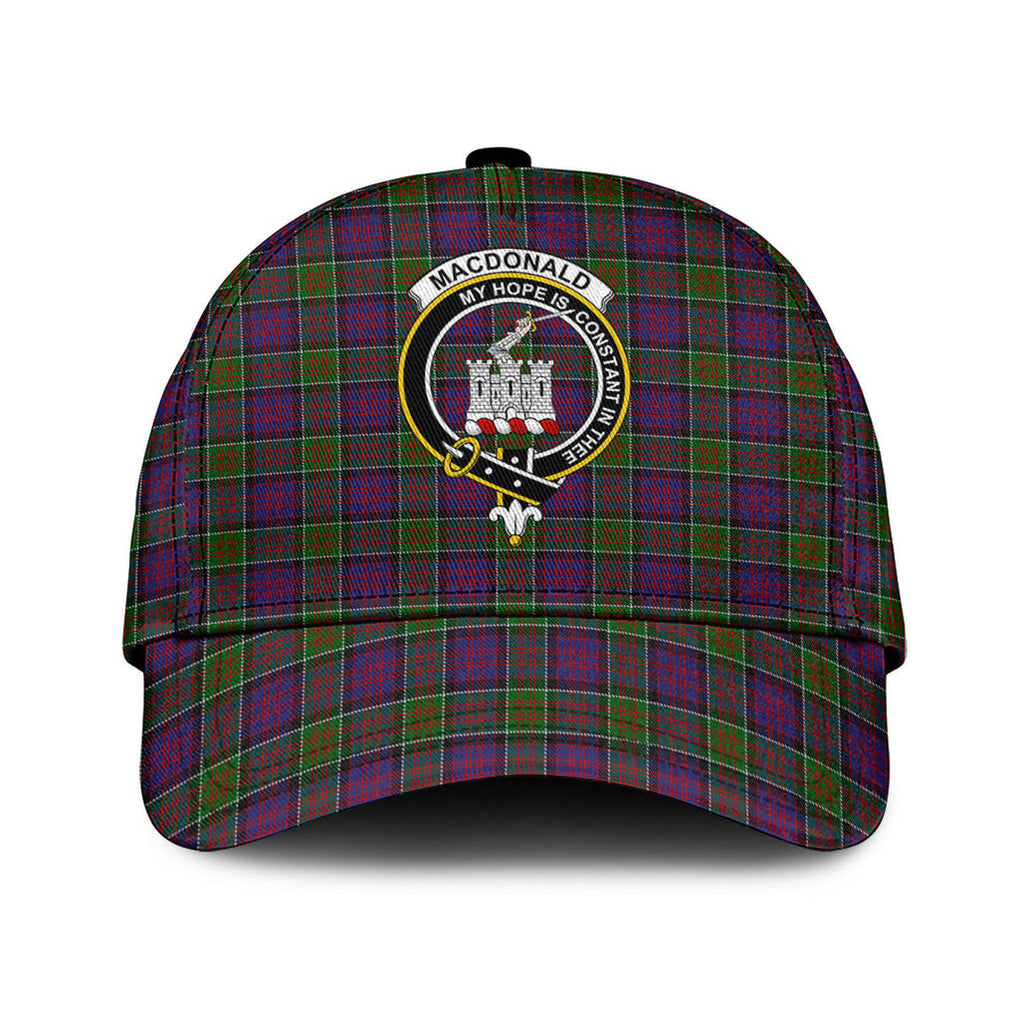 MacDonald of Clan Ranald Modern Tartan Classic Cap with Family Crest Classic Cap Universal Fit - Tartan Vibes Clothing