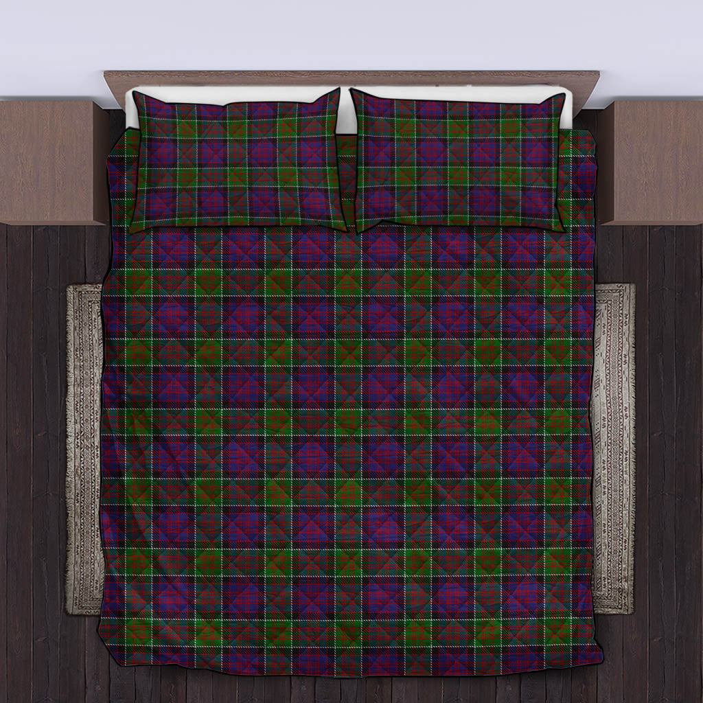 MacDonald of Clan Ranald Modern Tartan Quilt Bed Set King - Tartan Vibes Clothing