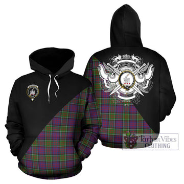 MacDonald of Clan Ranald Modern Tartan Hoodie with Family Crest and Military Logo Style