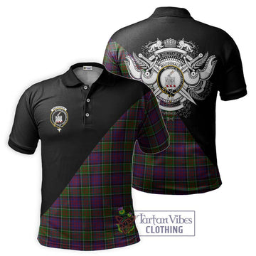 MacDonald of Clan Ranald Modern Tartan Polo Shirt with Family Crest and Military Logo Style