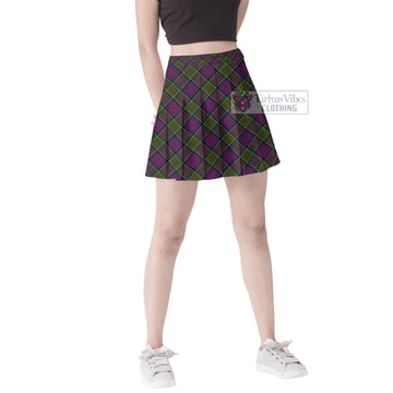 MacDonald of Clan Ranald Modern Tartan Women's Plated Mini Skirt