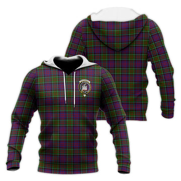 MacDonald of Clan Ranald Modern Tartan Knitted Hoodie with Family Crest