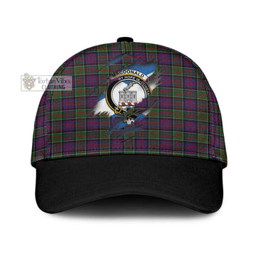 MacDonald of Clan Ranald Modern Tartan Classic Cap with Family Crest In Me Style