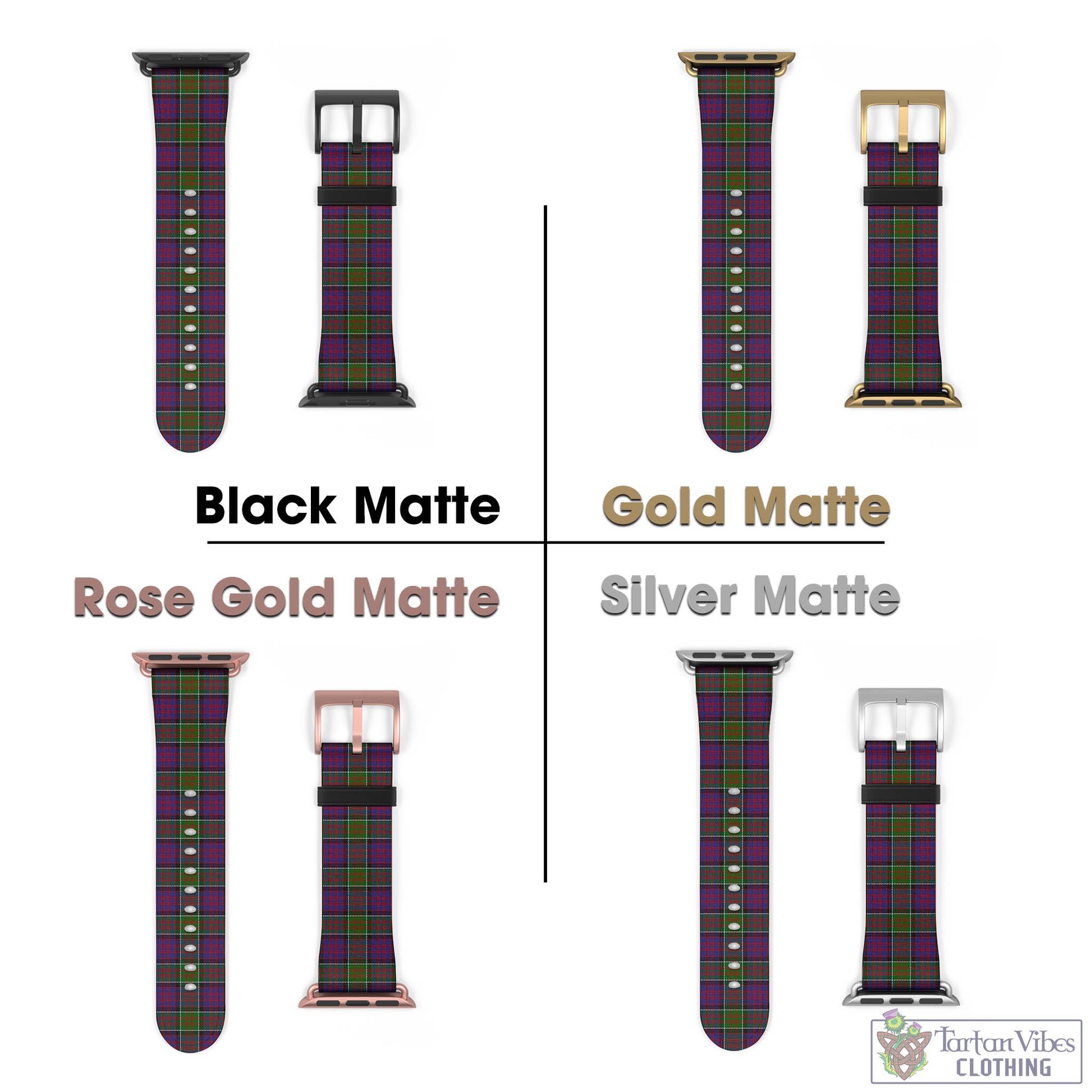 Tartan Vibes Clothing MacDonald of Clan Ranald Modern Tartan Watch Band