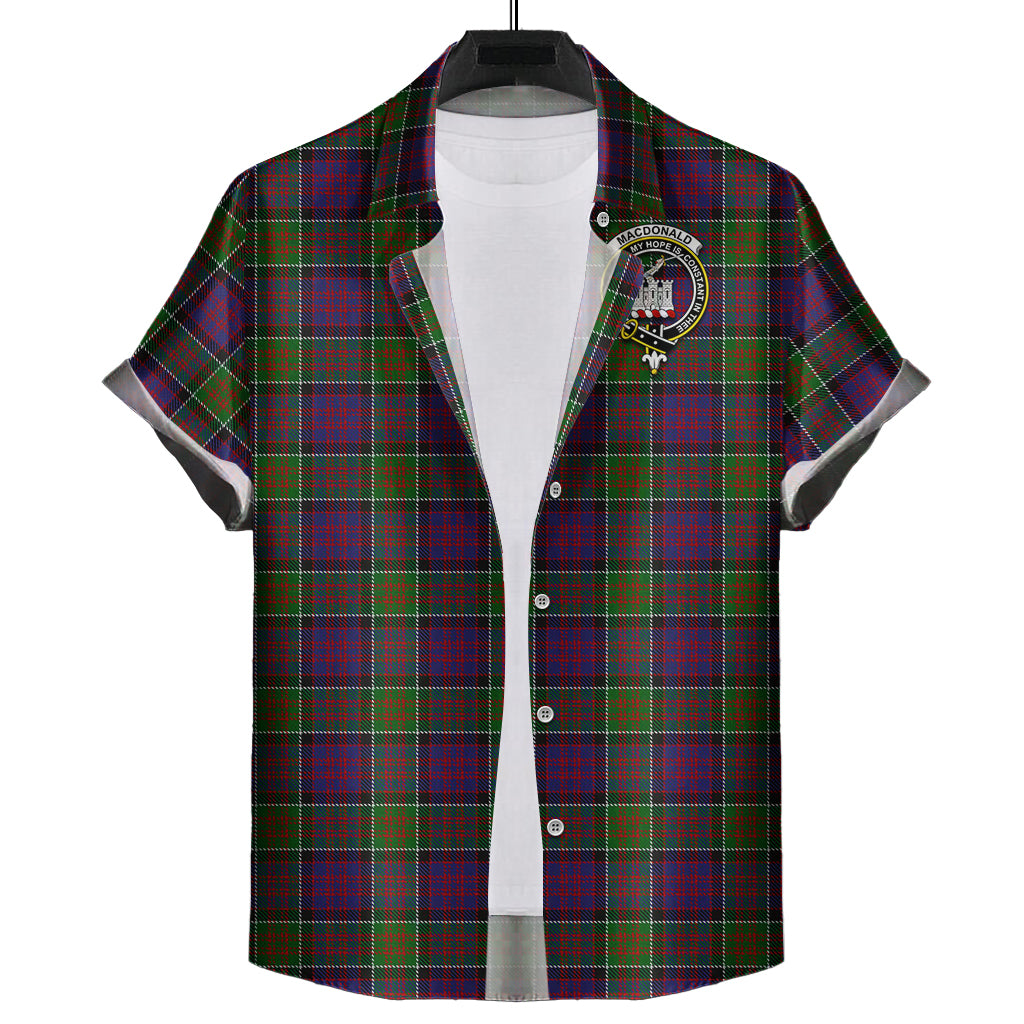 macdonald-of-clan-ranald-modern-tartan-short-sleeve-button-down-shirt-with-family-crest