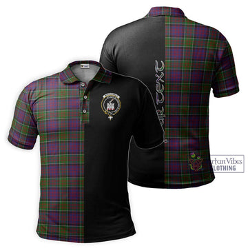 MacDonald of Clan Ranald Modern Tartan Polo Shirt with Family Crest and Half Of Me Style