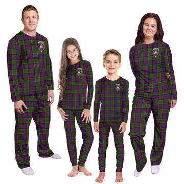 MacDonald of Clan Ranald Modern Tartan Pajamas Family Set with Family Crest