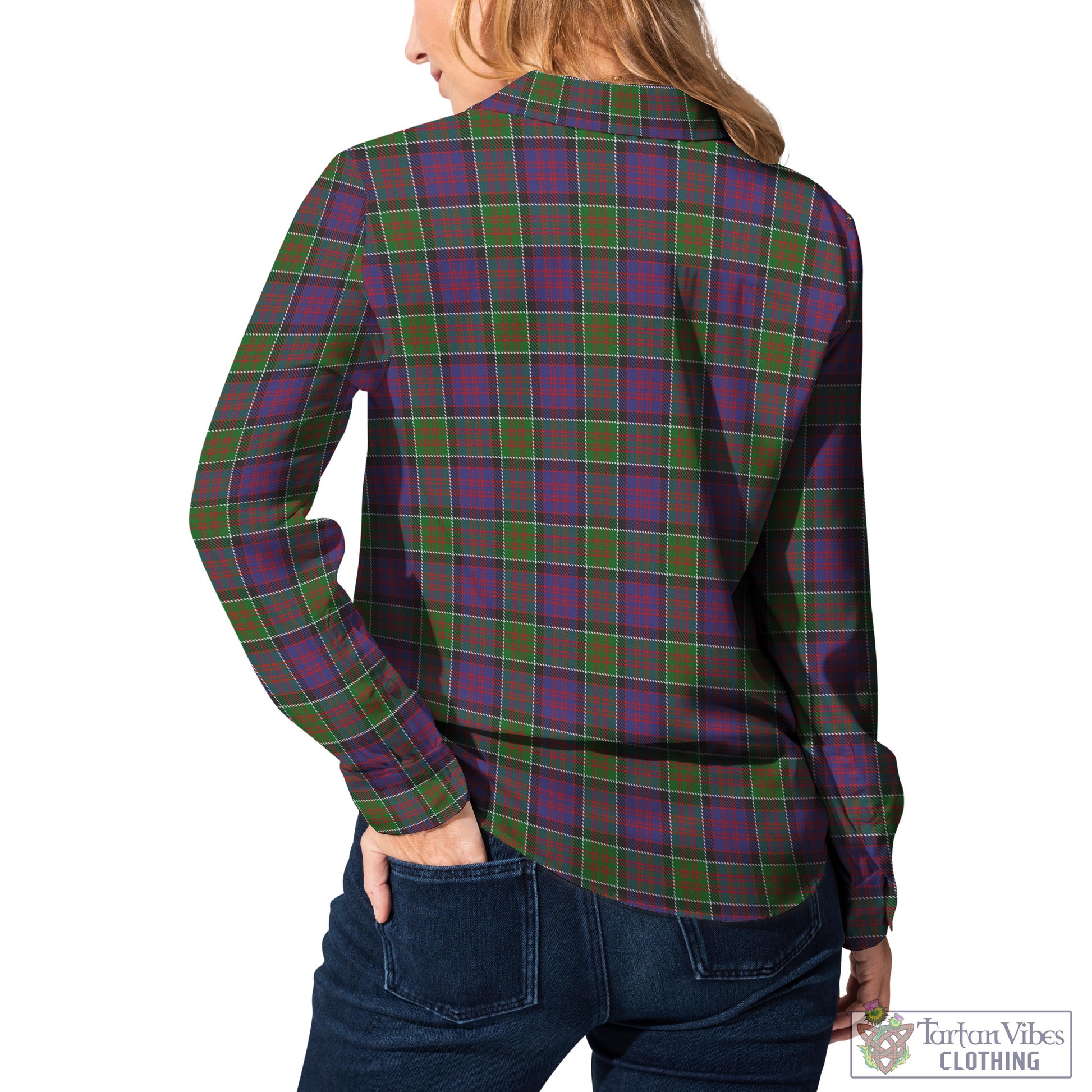 MacDonald of Clan Ranald Modern Tartan Womens Casual Shirt