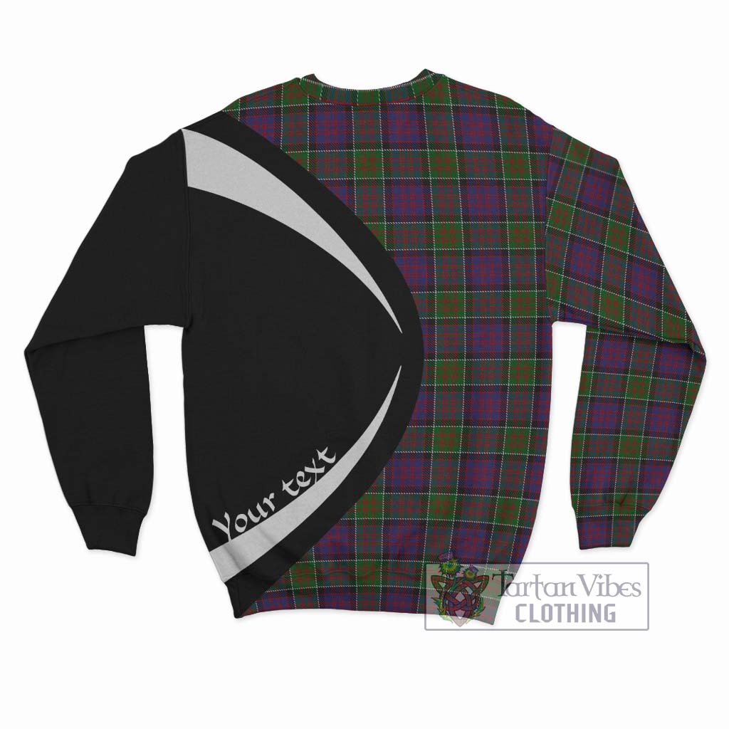 MacDonald of Clan Ranald Modern Tartan Sweatshirt with Family Crest Circle Style - Tartan Vibes Clothing