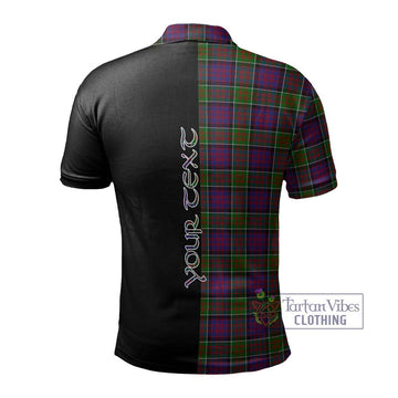 MacDonald of Clan Ranald Modern Tartan Polo Shirt with Family Crest and Half Of Me Style