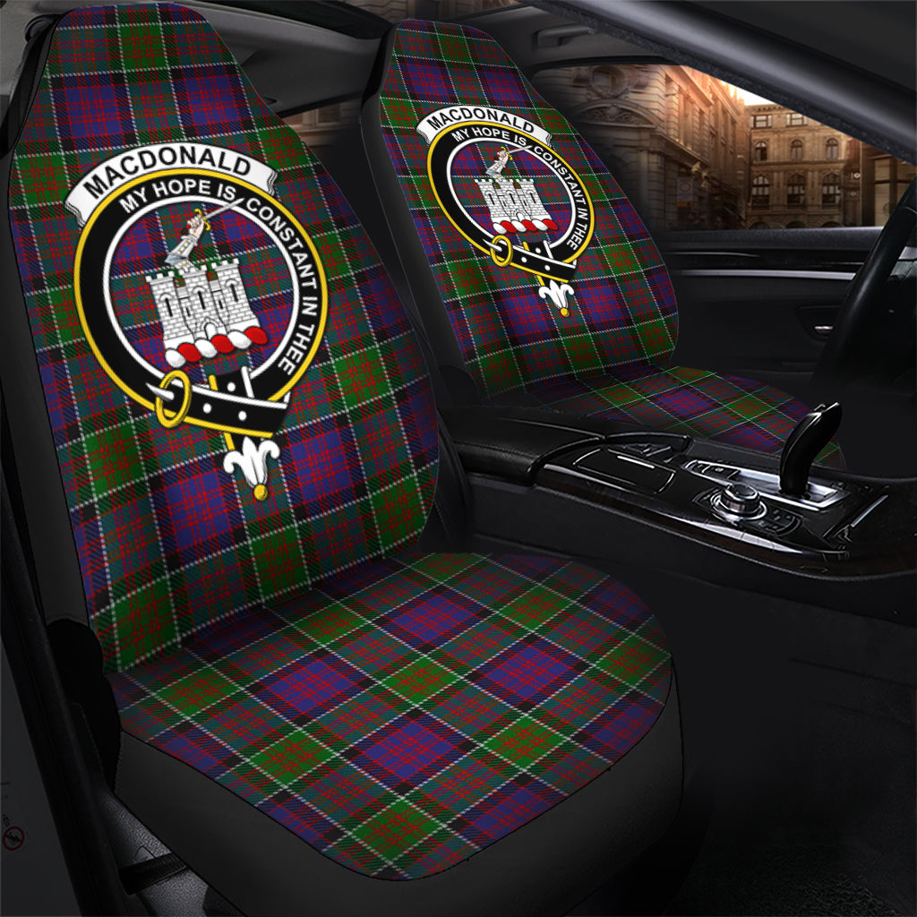 MacDonald of Clan Ranald Modern Tartan Car Seat Cover with Family Crest - Tartanvibesclothing