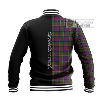 MacDonald of Clan Ranald Modern Tartan Baseball Jacket with Family Crest and Half Of Me Style