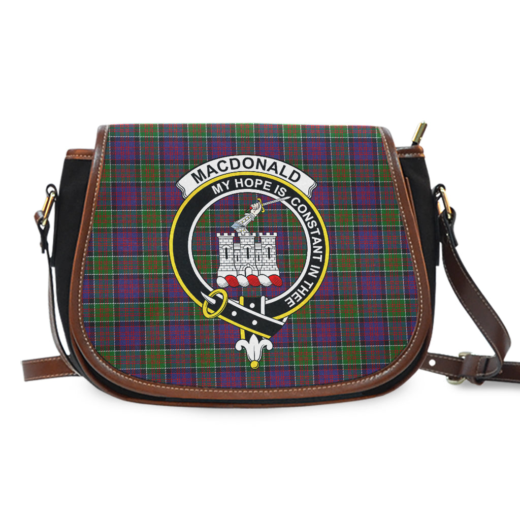 MacDonald of Clan Ranald Modern Tartan Saddle Bag with Family Crest - Tartan Vibes Clothing