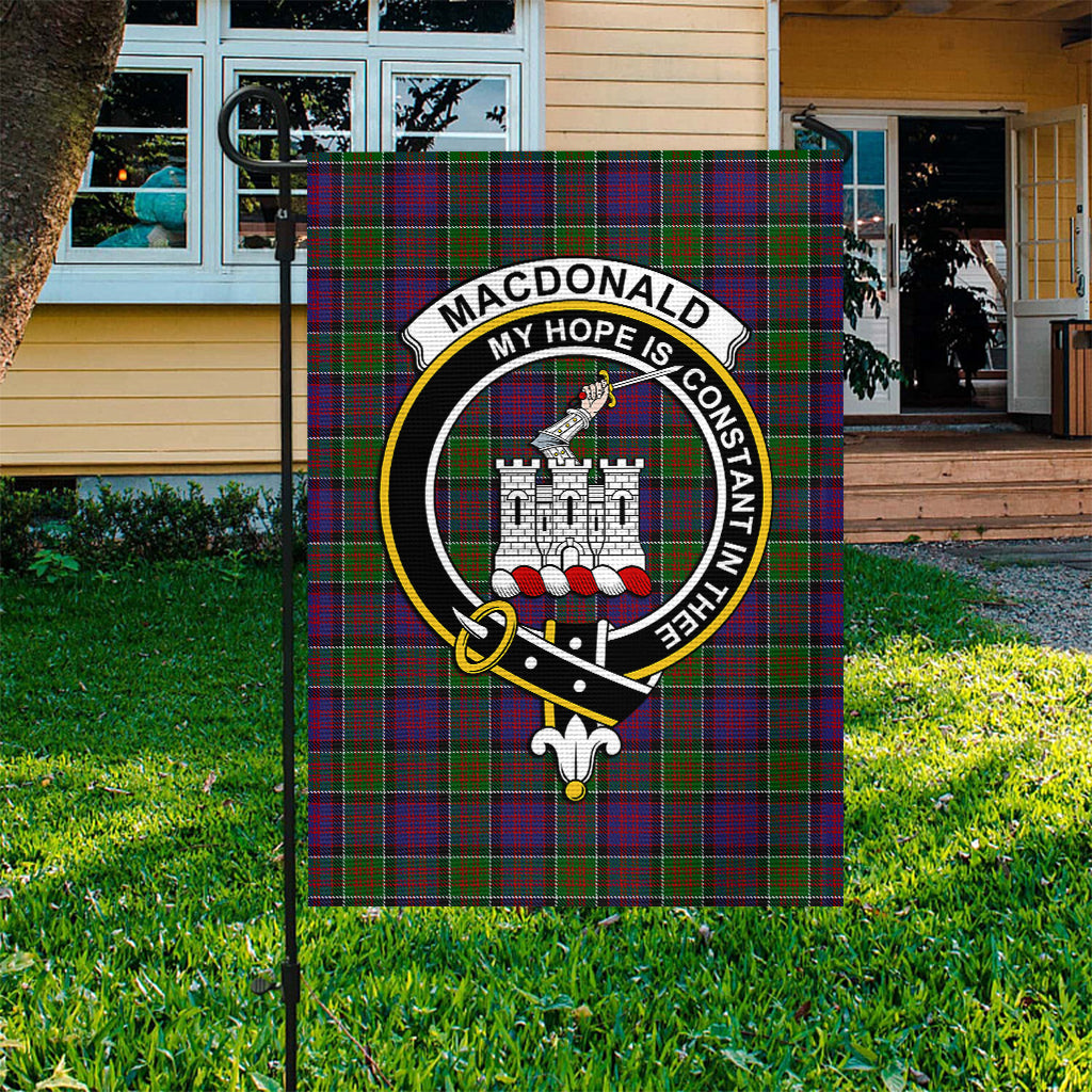 MacDonald of Clan Ranald Modern Tartan Flag with Family Crest - Tartan Vibes Clothing