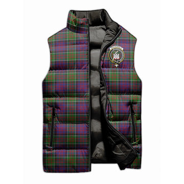 MacDonald of Clan Ranald Modern Tartan Sleeveless Puffer Jacket with Family Crest