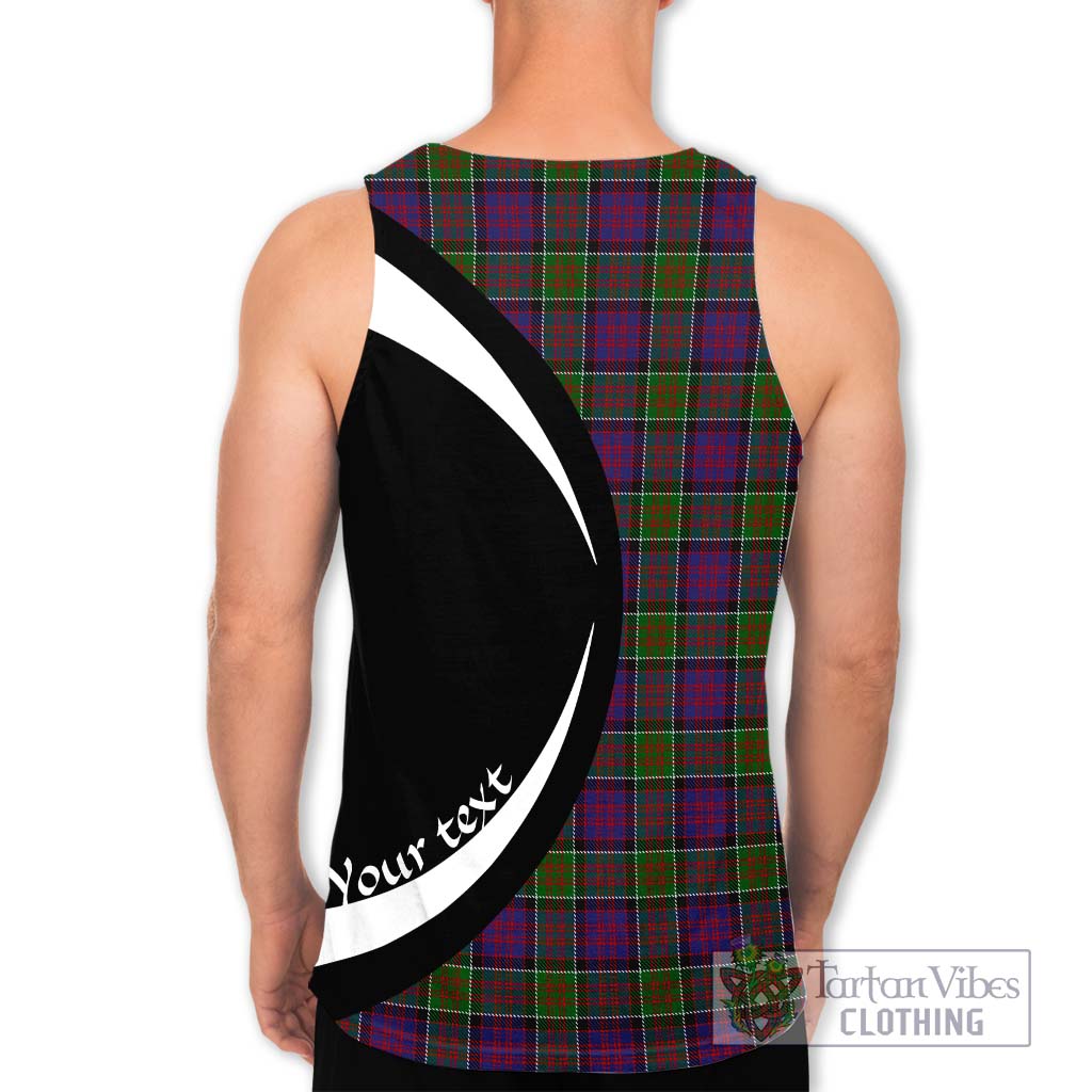 MacDonald of Clan Ranald Modern Tartan Men's Tank Top with Family Crest Circle Style - Tartan Vibes Clothing