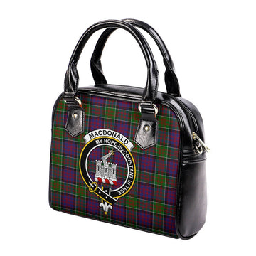 MacDonald of Clan Ranald Modern Tartan Shoulder Handbags with Family Crest