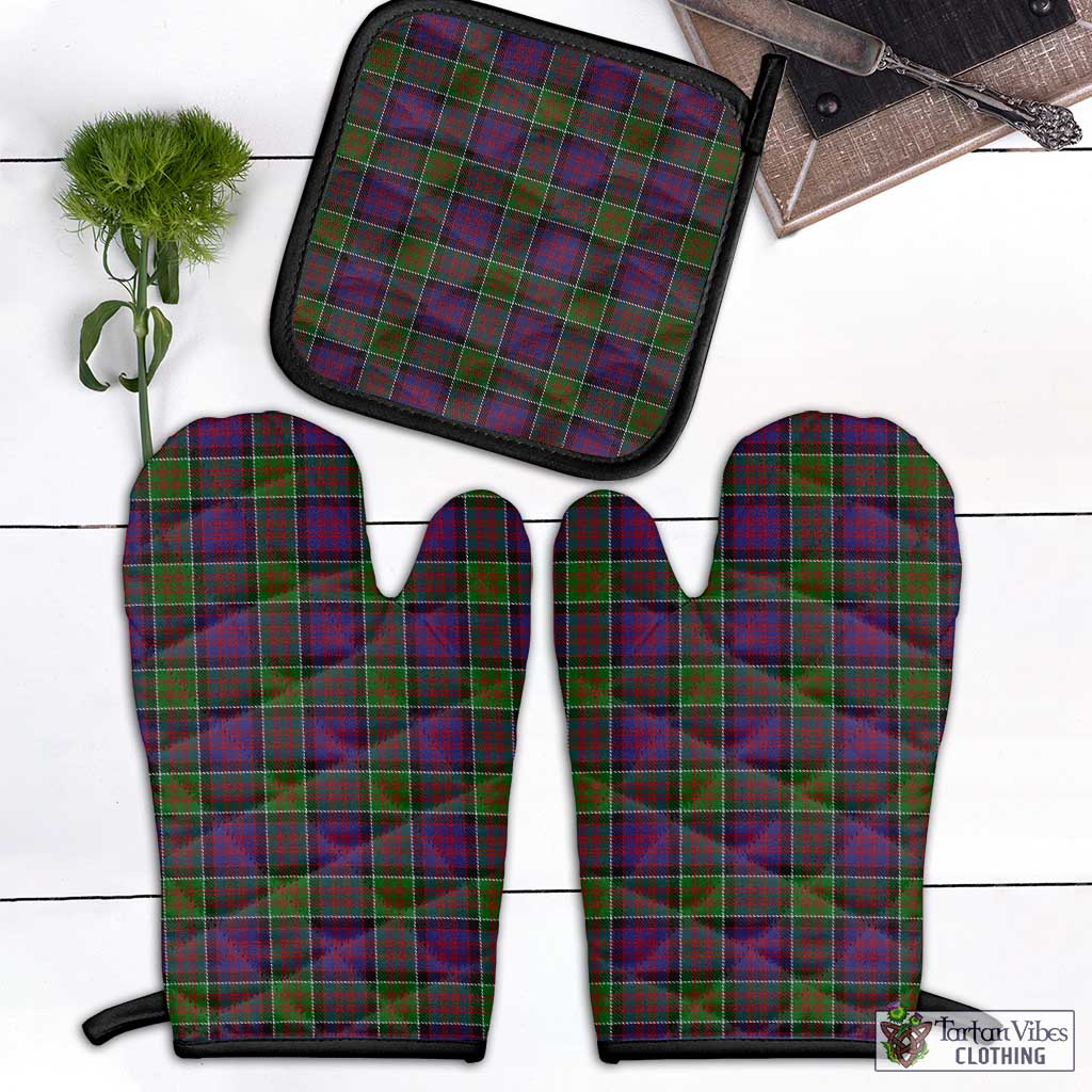 MacDonald of Clan Ranald Modern Tartan Combo Oven Mitt & Pot-Holder Combo 1 Oven Mitt & 1 Pot-Holder Black - Tartan Vibes Clothing