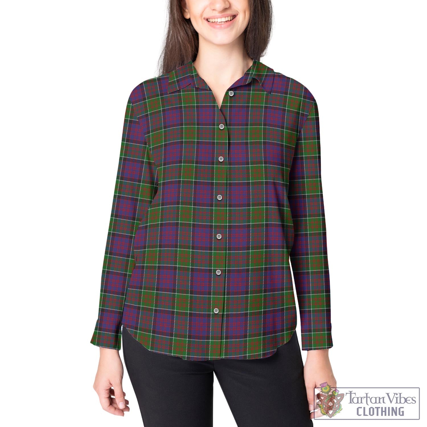 MacDonald of Clan Ranald Modern Tartan Womens Casual Shirt