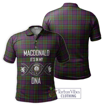 MacDonald of Clan Ranald Modern Tartan Polo Shirt with Family Crest DNA In Me Style