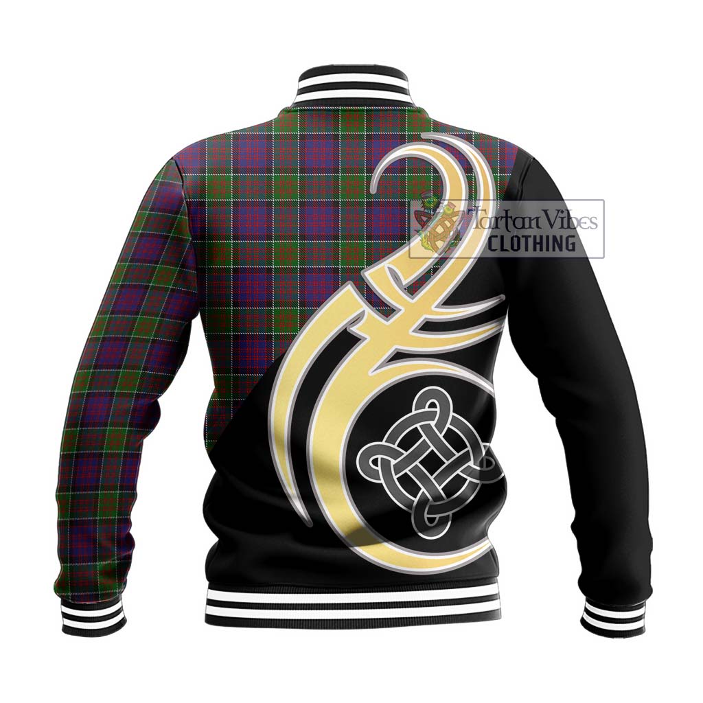 MacDonald of Clan Ranald Modern Tartan Baseball Jacket with Family Crest and Celtic Symbol Style - Tartan Vibes Clothing